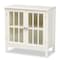 Baxton Studio Kendall White Finished Wood and Glass Kitchen Storage Cabinet 163-9030 - alternate 1